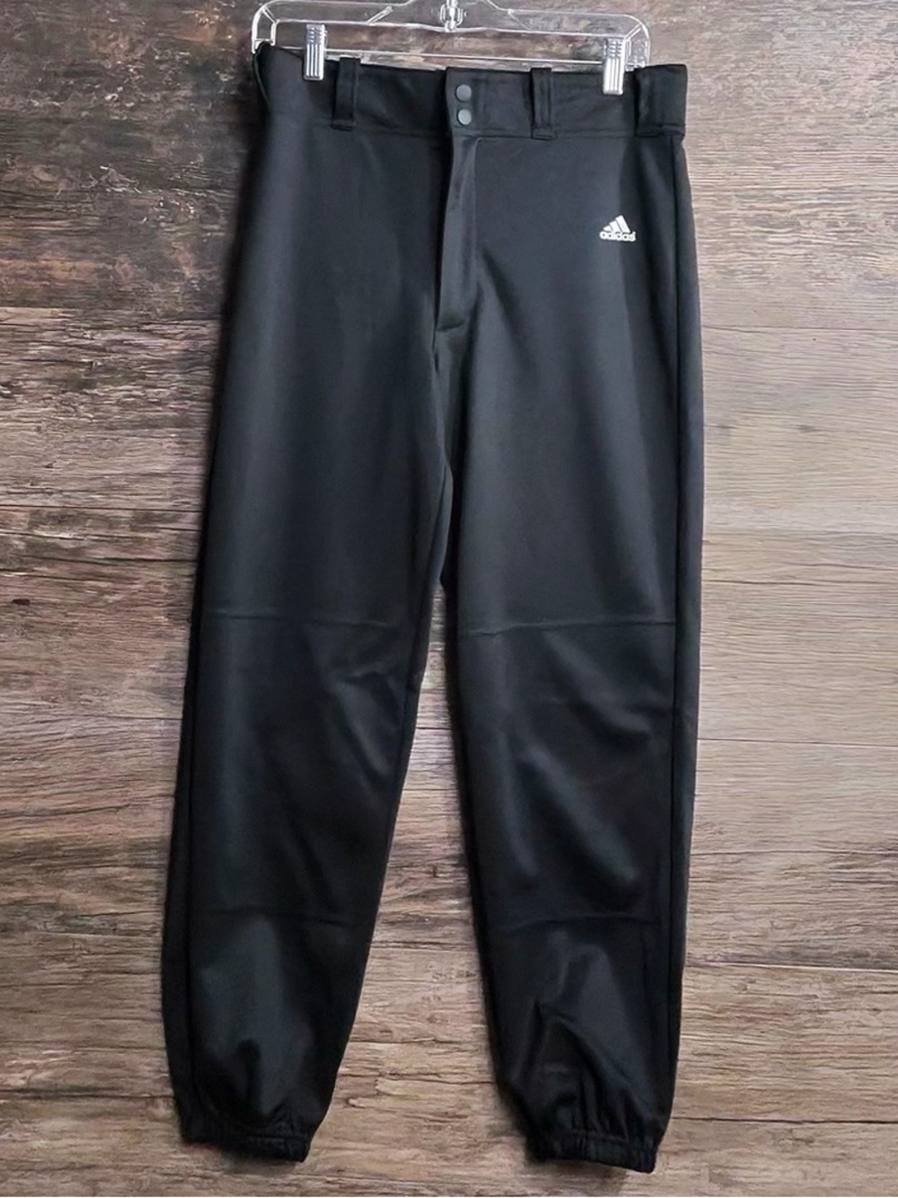 adidas Black Women's softball pants with Elastic Cuffs